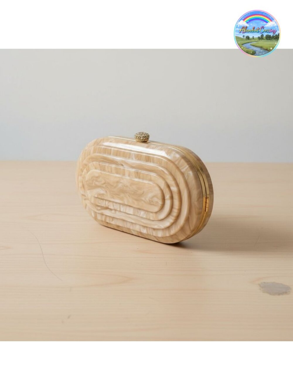 Acrylic Shell Shape Evening Clutch Crossbody Bag